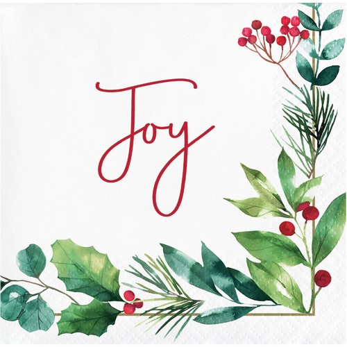 Creative Converting Beverage Chic Holiday Napkins 16 EA