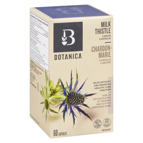 Botanica Gluten-Free Liquid Milk Thistle Capsules 60 Count
