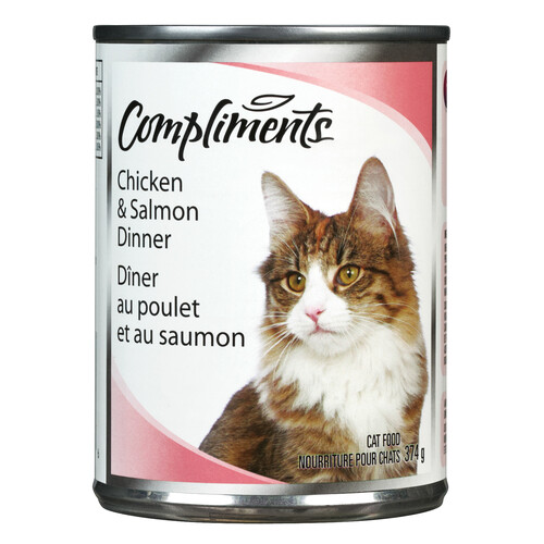 Compliments Wet Cat Food Chicken & Salmon 374 g