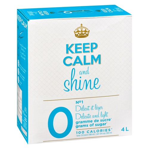 Keep Calm And Shine No 1 White Wine 4 L