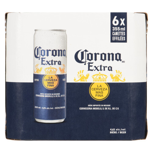 Corona Beer 4.6% Alcohol 6 x 355 ml (cans)