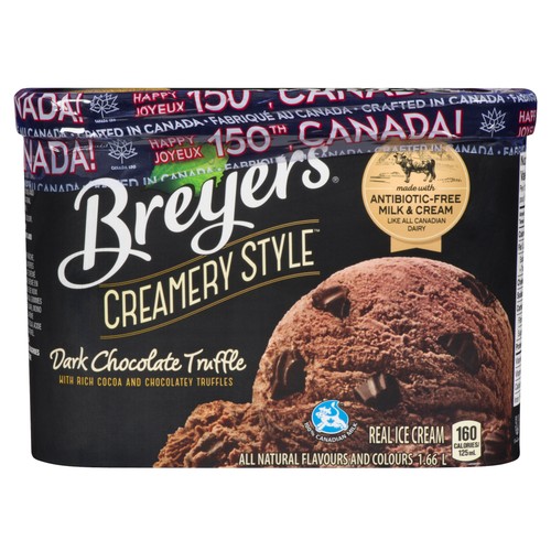 Breyers Ice Cream Dark Chocolate Truffle 1.66 L