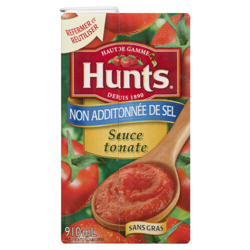 Hunt's Tomato Sauce No Salt Added 910 ml