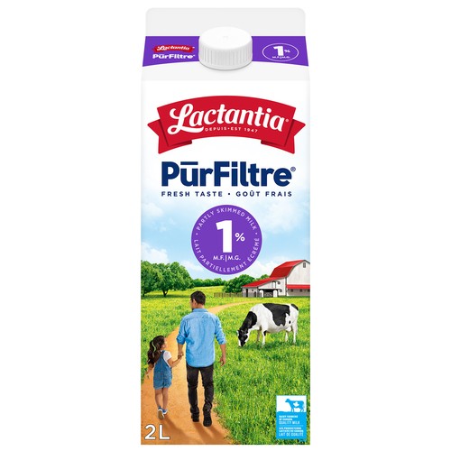 Lactantia PurFiltre 1% Milk Partially Skimmed 2 L