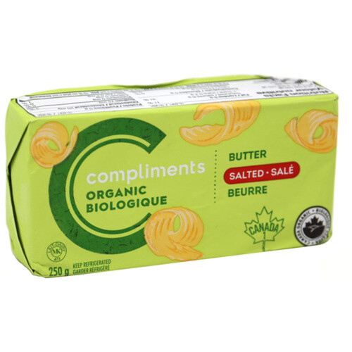 Compliments Organic Salted Butter 250 g