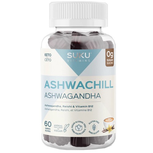 SUKU Vitamins Vegan Ashwachill Gummies 60 Count