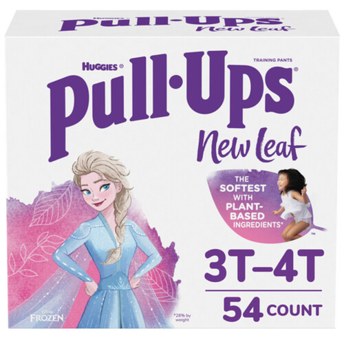 Huggies Pull-Ups Training Pants For Girls New Leaf Size 3T-4T 54 Count
