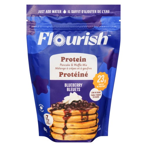 Flourish Protein Pancake & Waffle Mix Blueberry 430 g