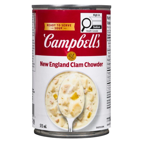 Campbell's Soup Ready to Serve Clam Chowder New England 515 ml