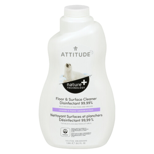 Attitude Nature + Floor Surface Cleaner Disinfectant 1040 ML