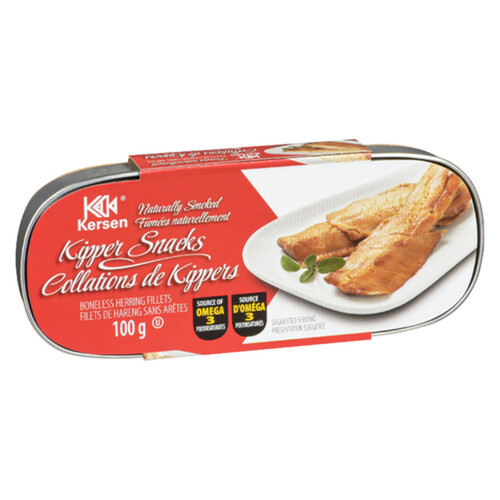 Kersen Kipper Snacks Herring Fillets Boneless Naturally Smoked 100 g