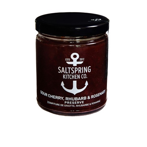 SaltSpring Kitchen Co. Jam Sour Cherry Rhubarb And Rosemary 270 ml