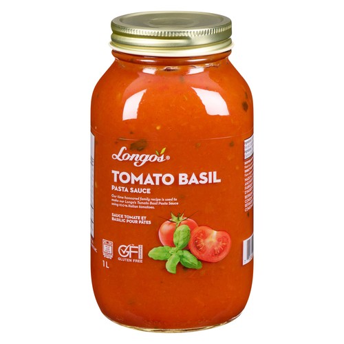 Longo's Pasta Sauce Tomato Basil 1 L
