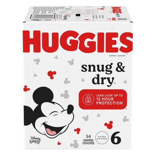Huggies Snug & Dry Diapers Size 6 54 Count
