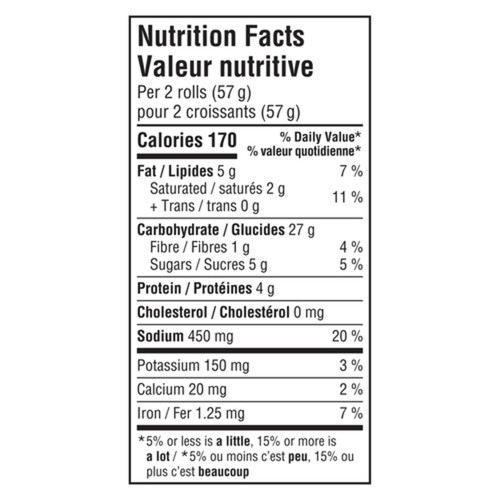 Pillsbury Ready To Bake Crescents Reduced Fat Dough for 8 227 g