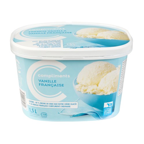 Compliments French Vanilla Light Ice Cream 1.5 L