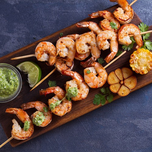 Shrimp Skewer Lime Ginger