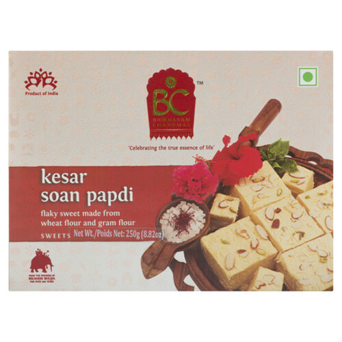 Bhikharam Chandmal Sweet Soan Papdi Kesar 250 g