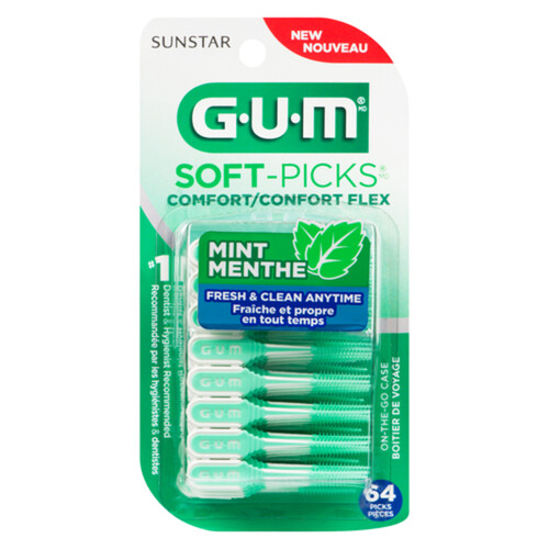 GUM Soft-Picks Comfort Flex Mint 64 Count