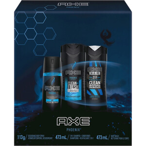 Axe Phoenix Gift Box Piece Body Wash Body Spray Shampoo