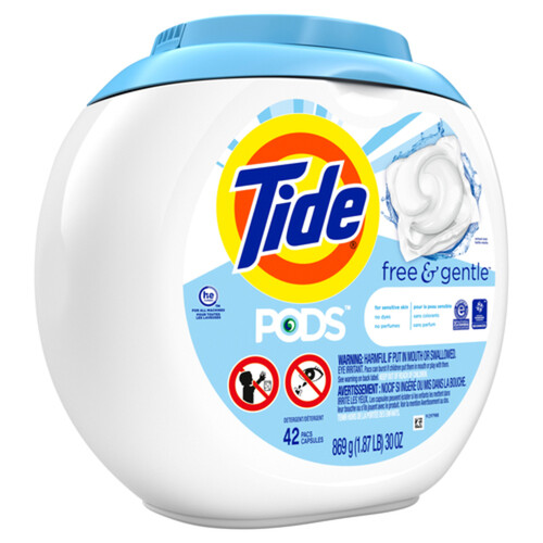 Tide Laundry Detergent Pods Free & Gentle 42 Pacs 869 g