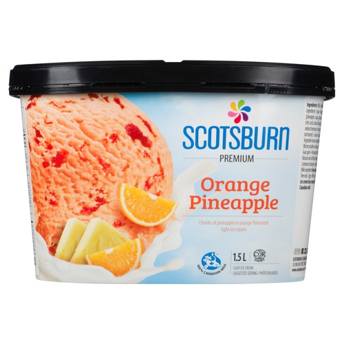 Scotsburn Ice Cream Orange Pineapple 1.5 L