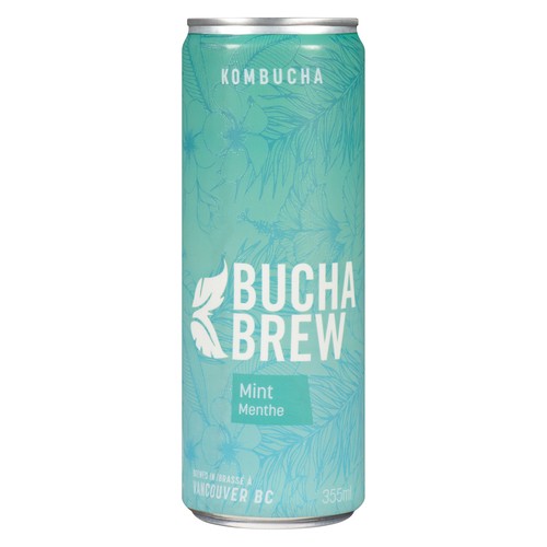 Bucha Brew Kombucha Mint 355 ml (can)