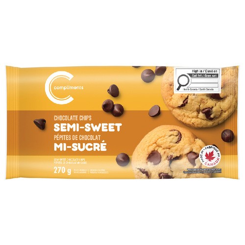Compliments Chocolate Chips Semi Sweet 270 g