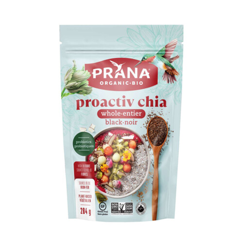 Prana Organic Proactive Chia Whole Black 284 g