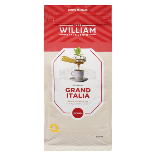 William Spartivento Beans Grand Italia Espresso 800 g