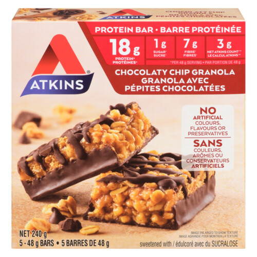 Atkins Protein Bar Chocolate Chip Granola 240 g