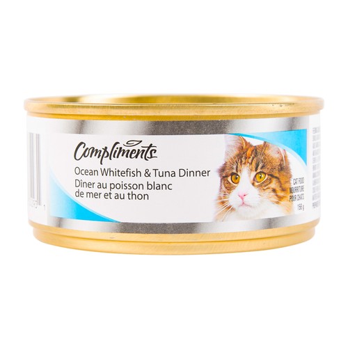Compliments Wet Cat Food Whitefish & Tuna 156 g
