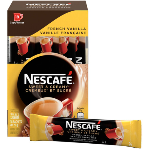 Nescafé Sweet & Creamy Coffee French Vanilla 18 x 22 g