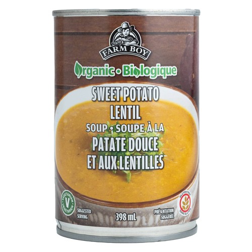 Farm Boy Organic Canned Soup Sweet Potato Lentil 398 ml