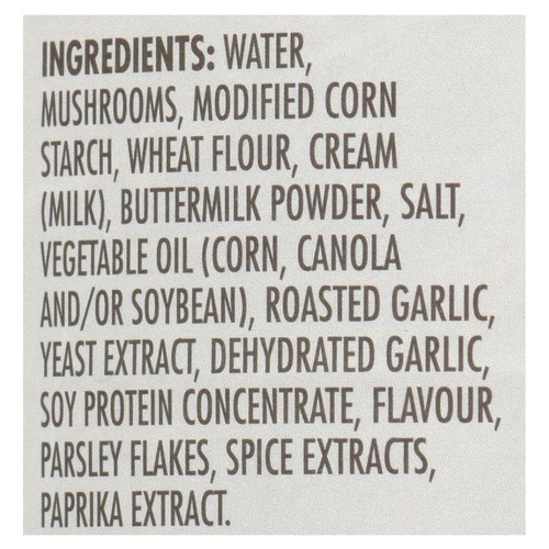 Campbell's Condensed Soup Cream Of Mushroom With Garlic 284 ml
