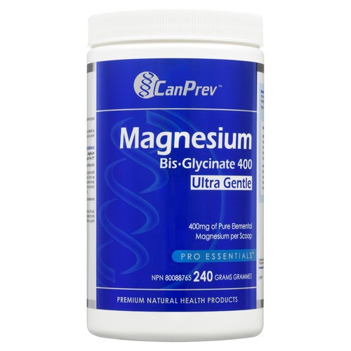 CanPrev Magnesium Bis-Glycinate 400 Ultra Gentle Supplement 240 g