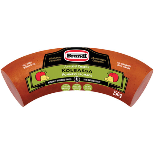 G Brandt Meat Packers Gluten-Free Deli Kolbassa Apple & Cheese 250 g