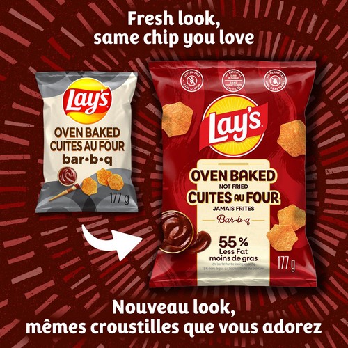 Lay's Oven Potato Chips Baked Bar-B-Q Flavoured 177 g