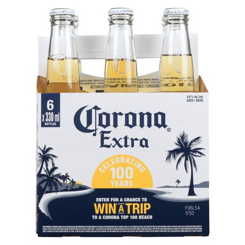Corona Beer 4.6% Alcohol 6 x 330 ml (bottles)