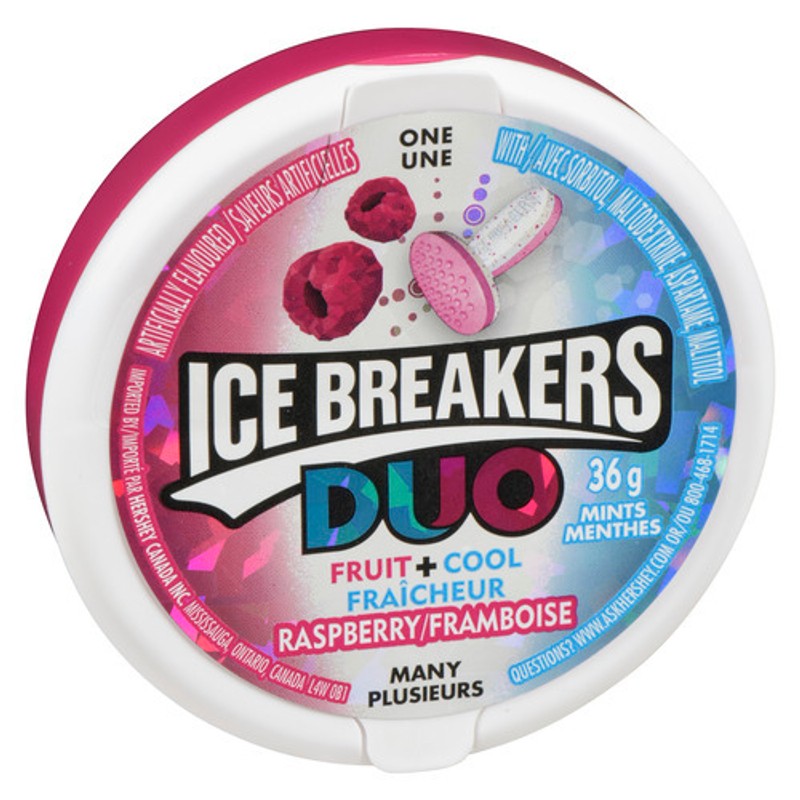 Ice Breakers Duo Raspberry Mints Ice Breakers Duo Mints Raspberry 36 g - Voilà Online Groceries & Offers