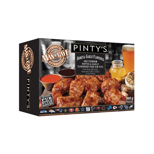 Pinty'sFrozen  Pork Back Seasoned Rib Ends 860 g
