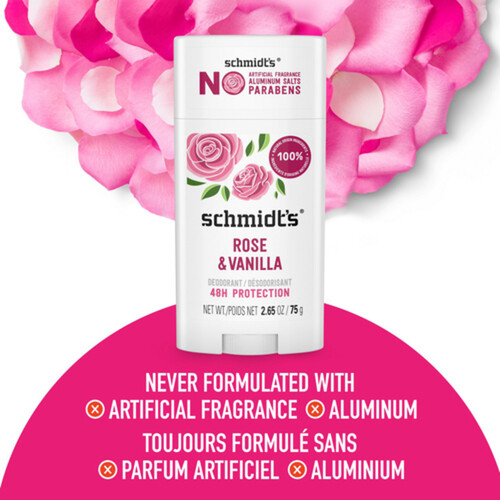 Schmidt's Natural Deodorant Rose & Vanilla 75 g