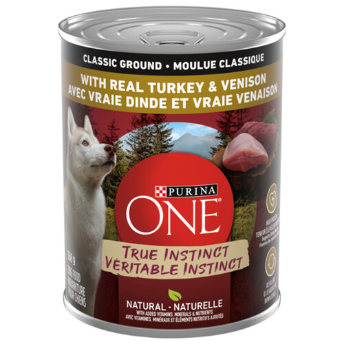 Purina ONE Wet Dog Food True Instinct Classic Ground Turkey & Venison 368 g