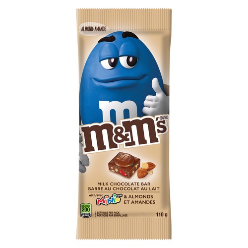M&M's Minis Milk Chocolate Bar With Almonds 110 g