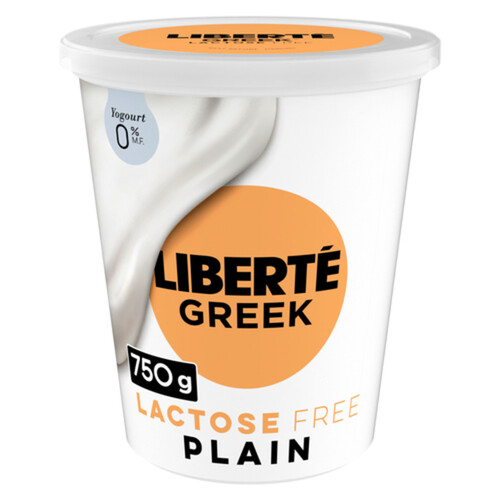Liberté Greek 0% Lactose-Free Yogurt Plain High Protein 750 g