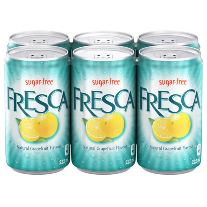 Fresca Soft Drink Natural Grapefruit 6 x 222 ml (cans) Voilà Online