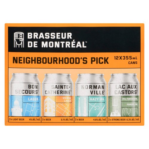 Brasseur de Montréal Neighbourhood's Beer Selection 12 x 355 ml (cans)