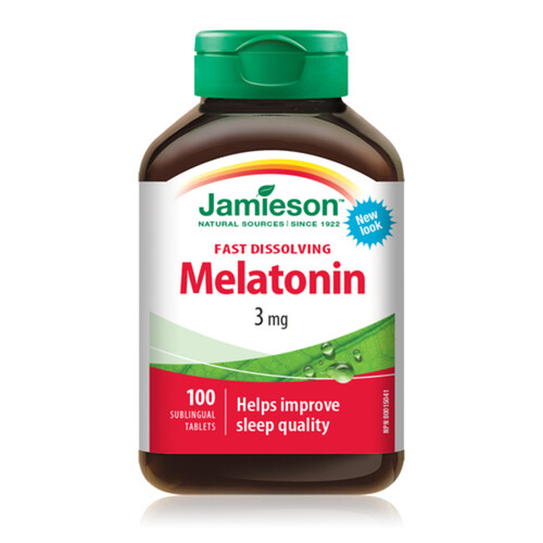 Jamieson Melatonin Supplement Fast Melt 100 Count