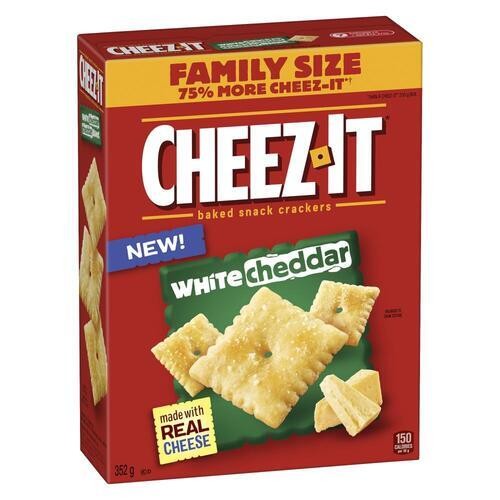 Kellogg Cheez-It Crackers White Cheddar Value Size 352 g