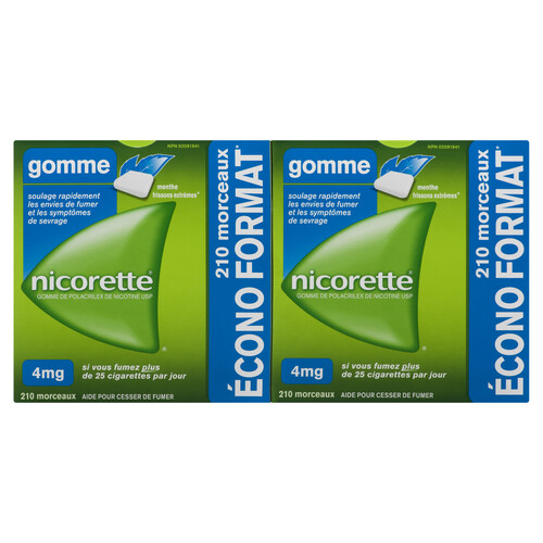 Nicorette Extreme Chill Mint Gum 4mg 210 Pieces